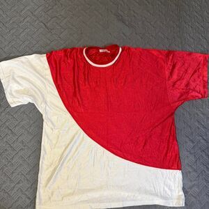 Vintage 80s Made In USA Dodger Blank Jersey Single stitch bottom Size Large